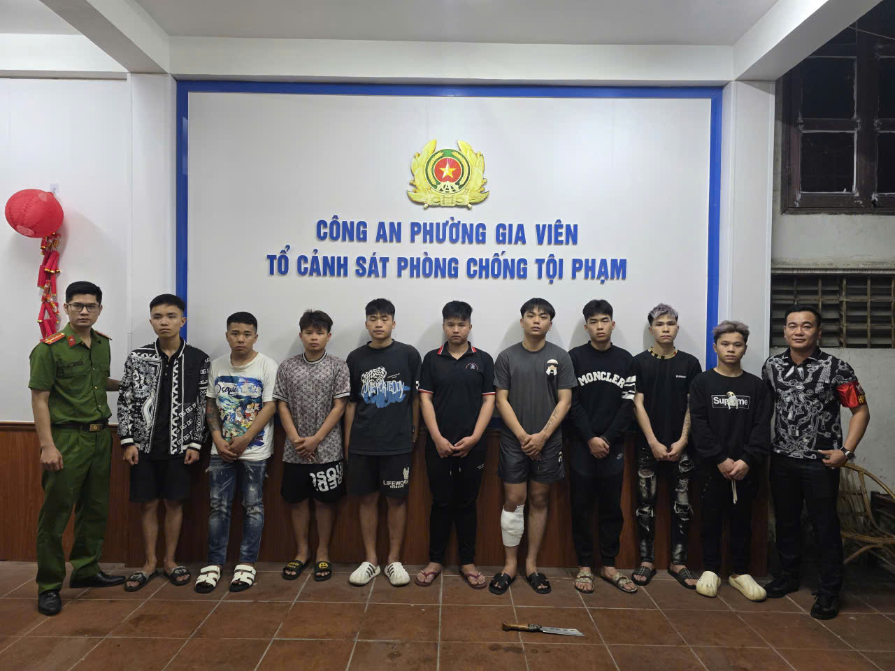 Xác định 09 đối tượng liên quan vụ xô xát, đánh nhau ở khu vực số 01 Nguyễn Bỉnh Khiêm (phường Gia Viên)